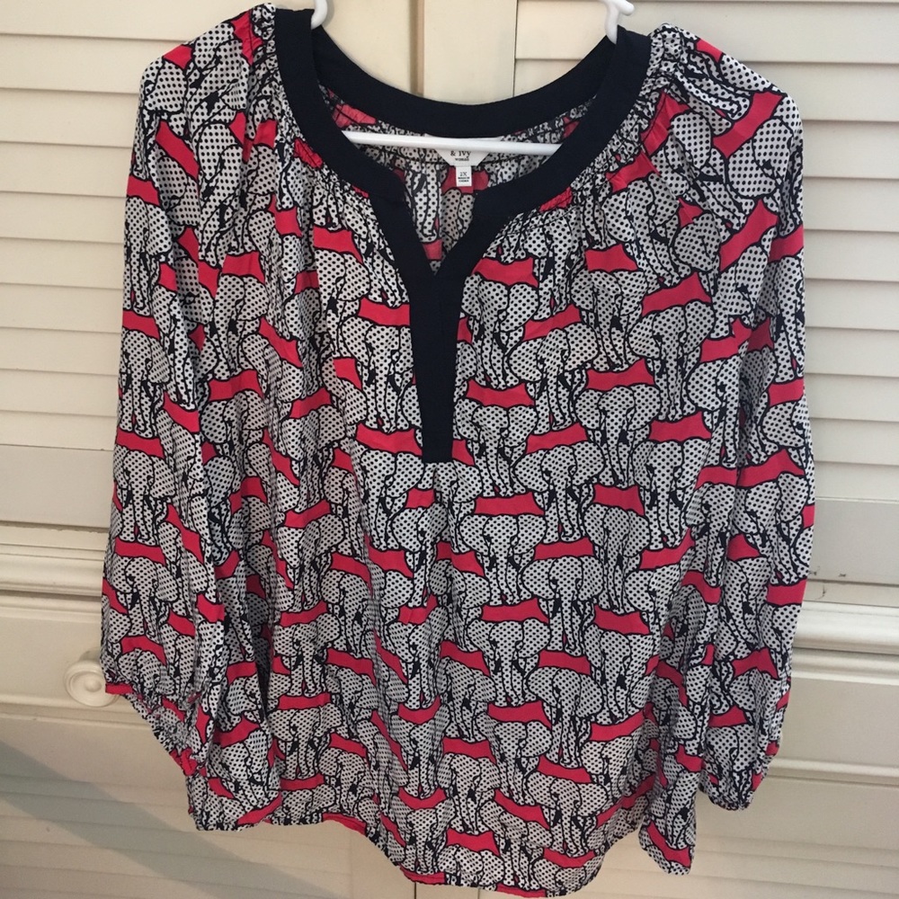 Crown and ivy blouse 2x
